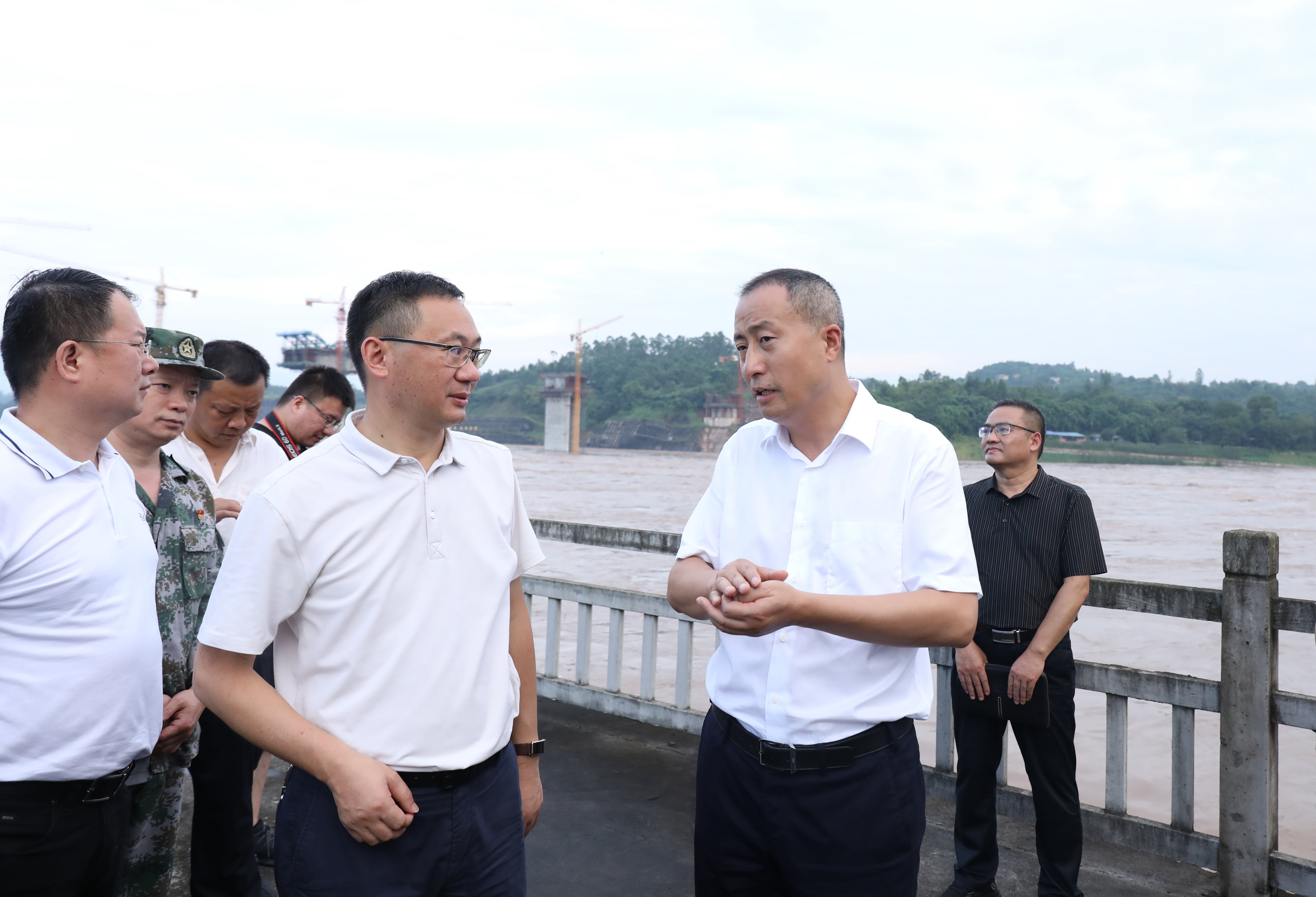 赵波率队到我县调研防汛抗洪工作